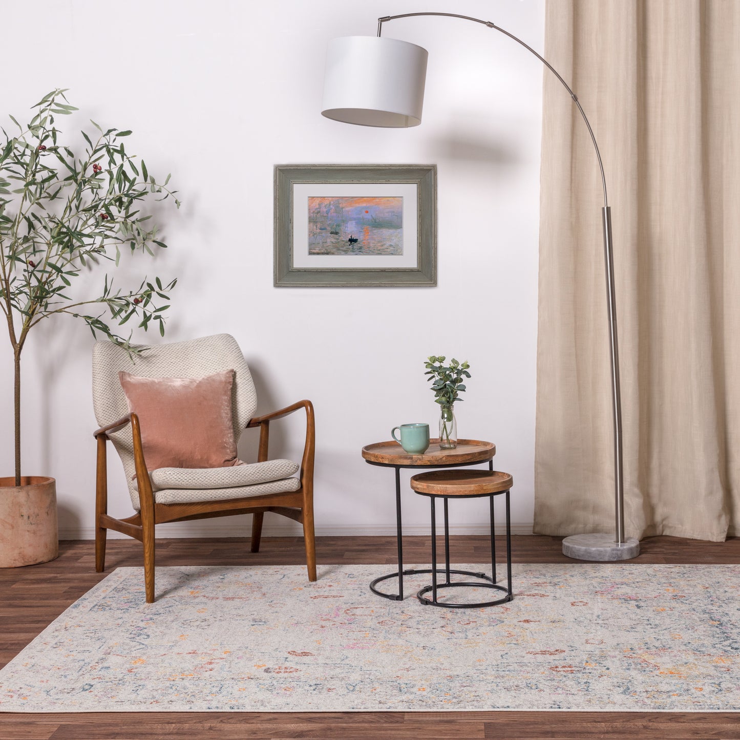 Flores Laleh FR08 Traditional Persian Floral Rugs in Multi