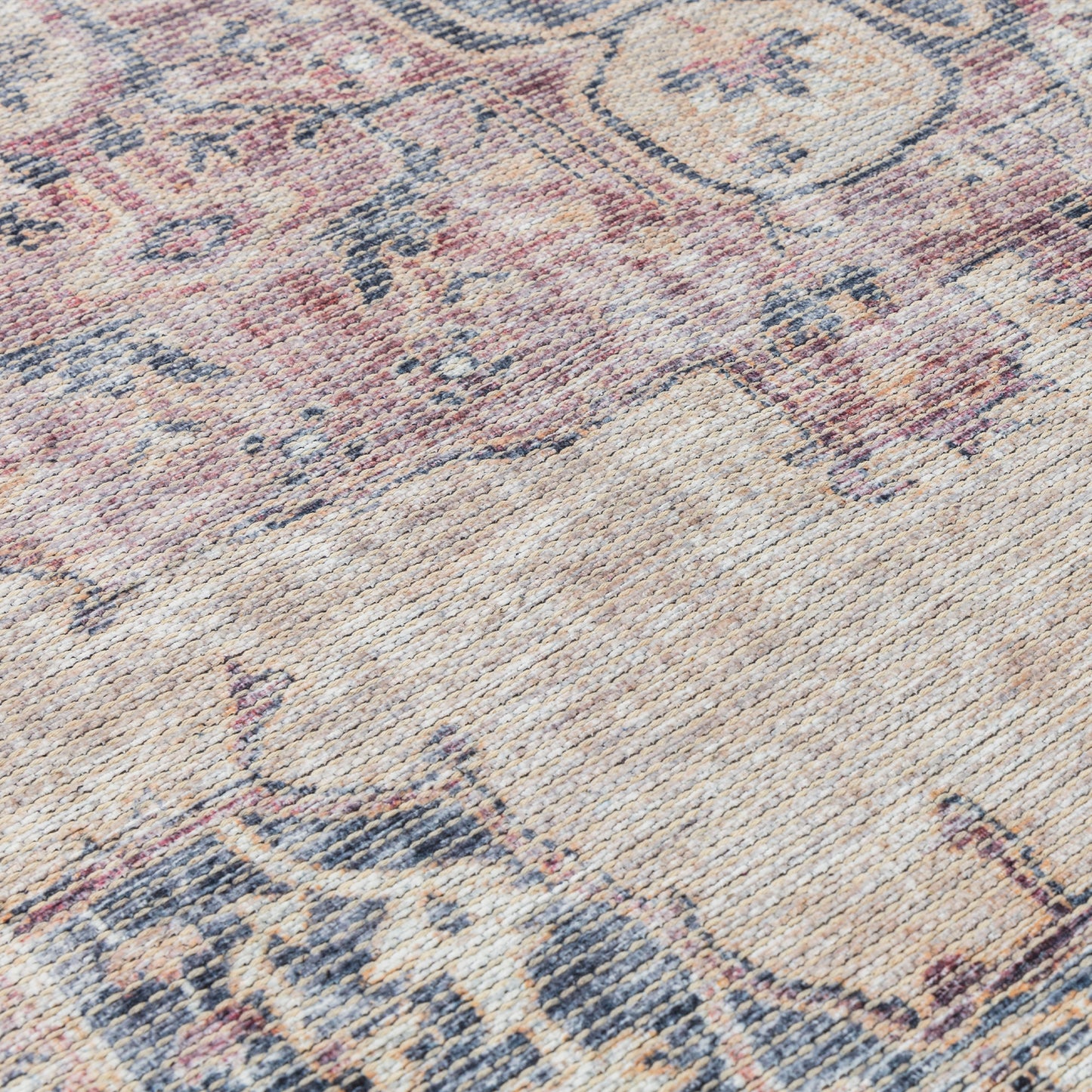 Kaya Lila KY12 Traditional Persian Floral Rugs in Red Cream