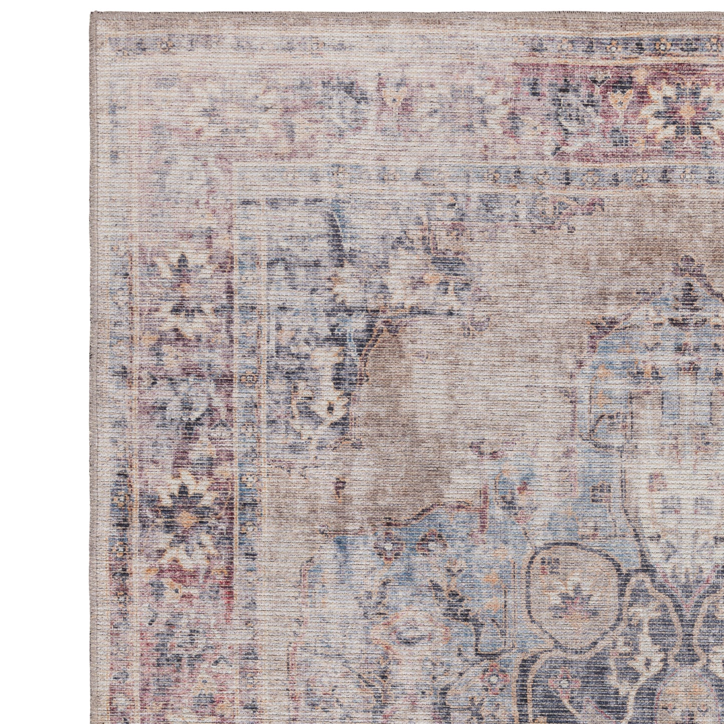 Kaya Lila KY12 Traditional Persian Floral Rugs in Red Cream