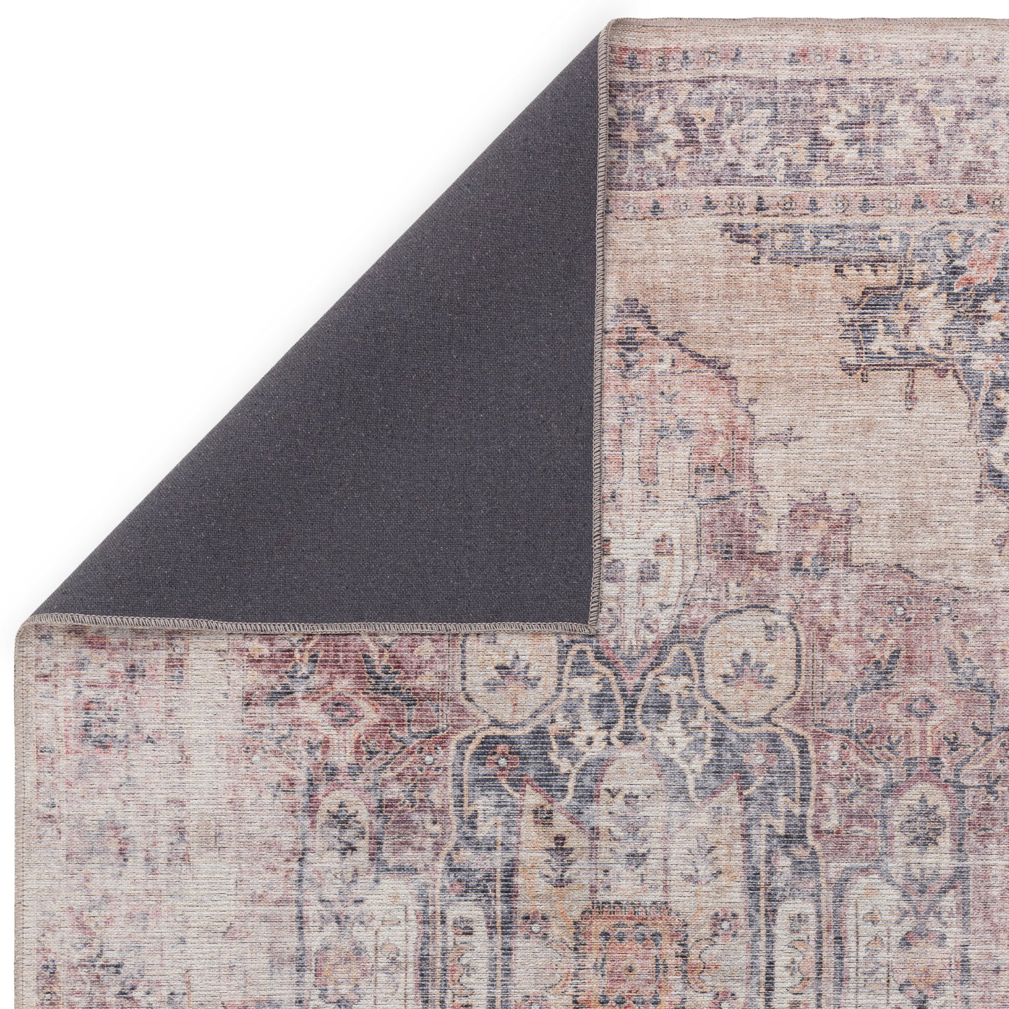 Kaya Lila KY12 Traditional Persian Floral Rugs in Red Cream