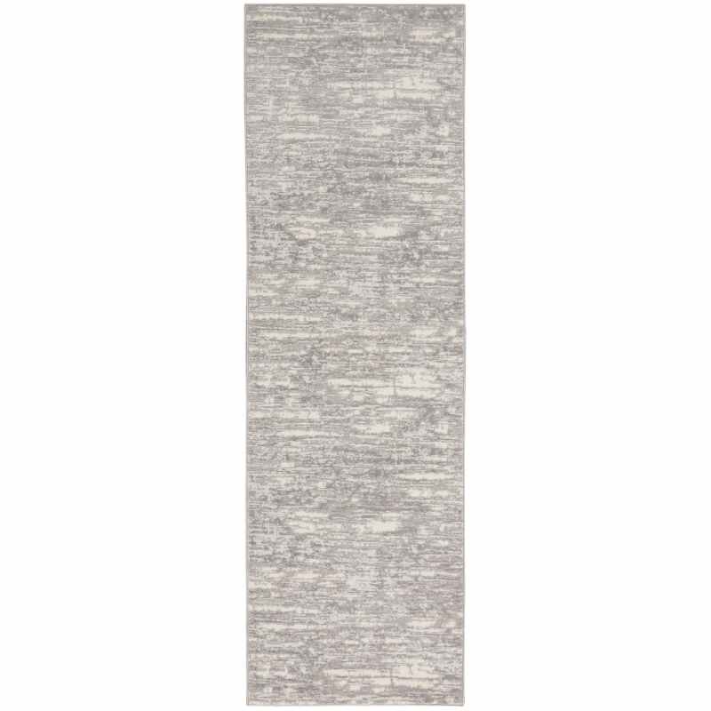 CK005 Enchanting ECH03 Runner Rug by Calvin Klein in Grey Beige