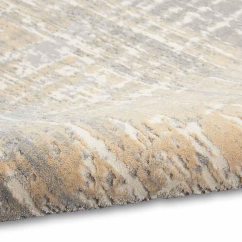 CK005 Enchanting ECH04 Runner Rug by Calvin Klein in Grey Beige