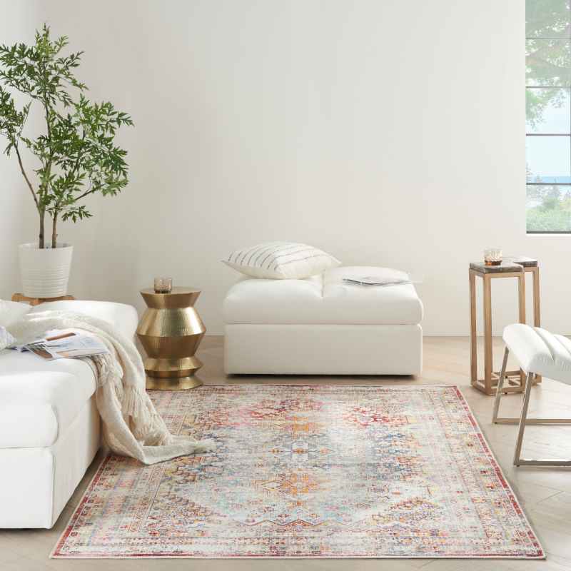 Vintage Kashan VKA09 Traditional Rugs by Nourison in Multicolour