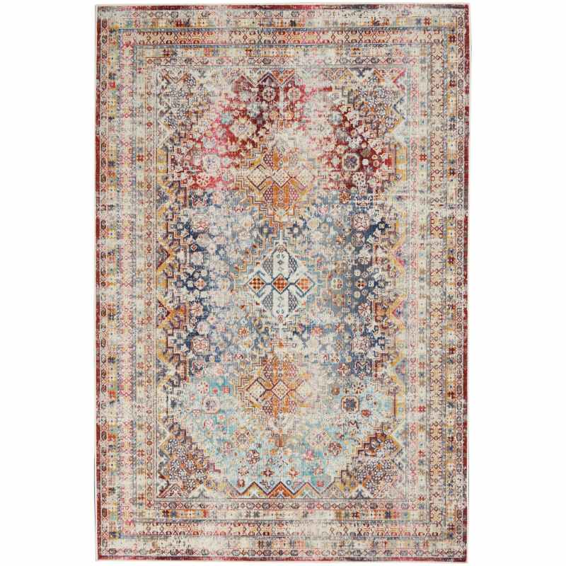 Vintage Kashan VKA09 Traditional Rugs by Nourison in Multicolour
