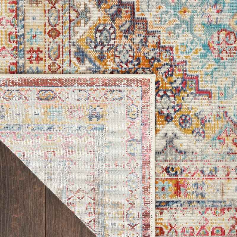 Vintage Kashan VKA09 Traditional Runner Rugs by Nourison in Multicolour