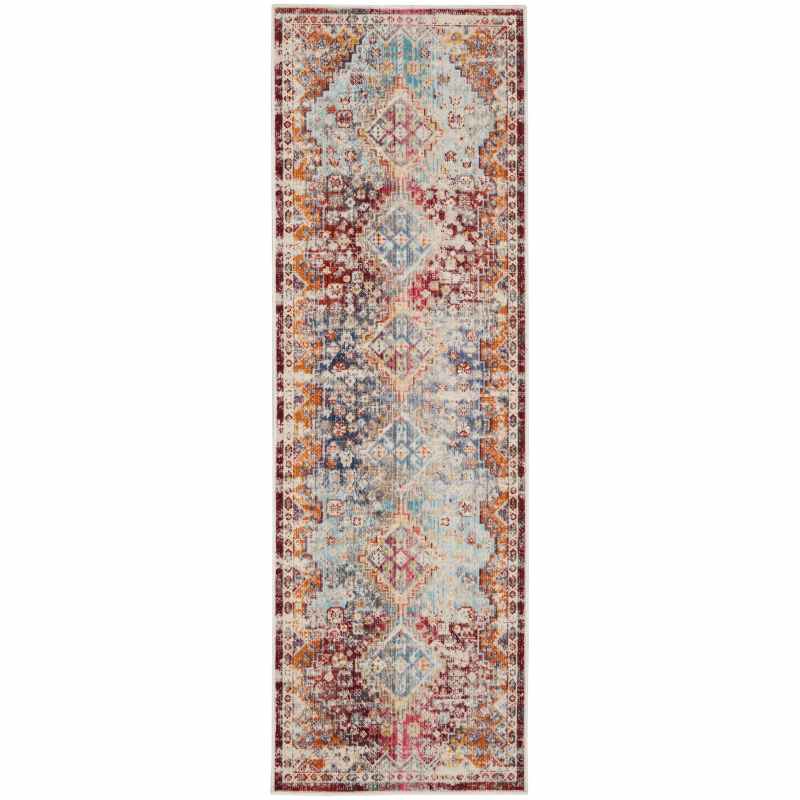 Vintage Kashan VKA09 Traditional Runner Rugs by Nourison in Multicolour