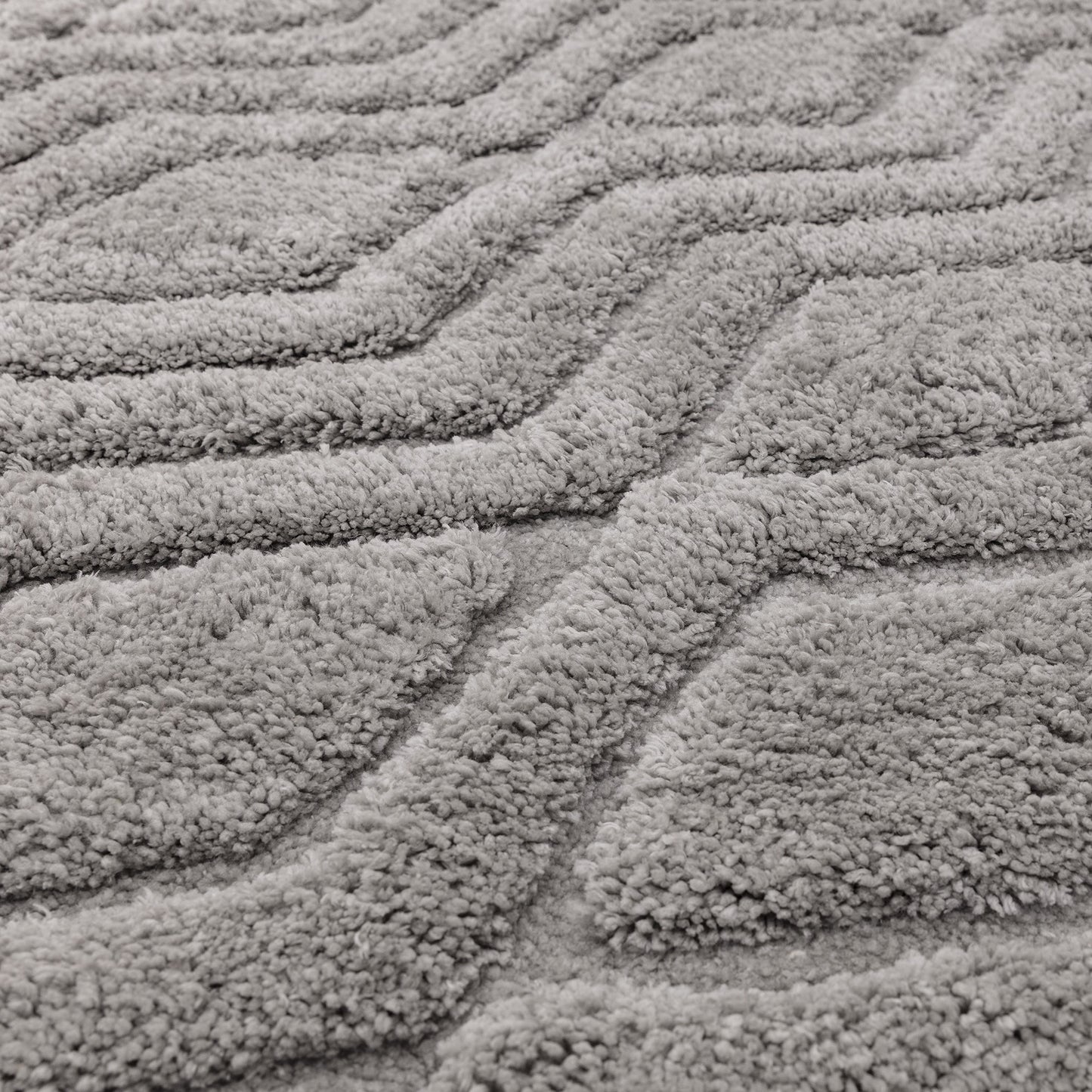 Harrison Soft Boho Shaggy Rugs in Silver Grey