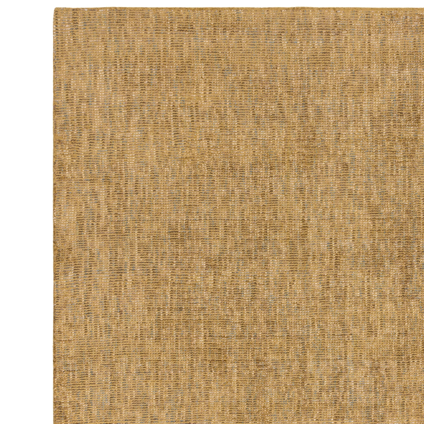 Aston Plain Viscose Rugs in Ochre Yellow