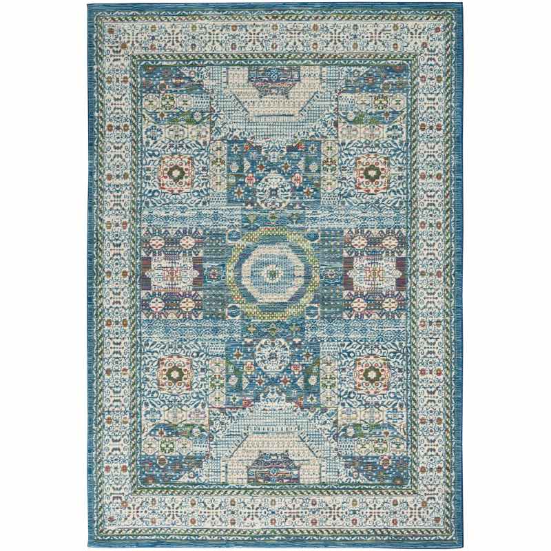 Ankara Global Vintage Rugs ANR17 by Nourison in Ivory Light Blue