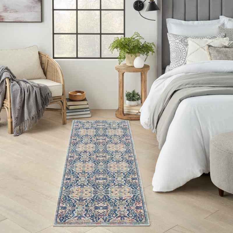 Ankara Global Hallway Runners ANR16 in Navy Multi