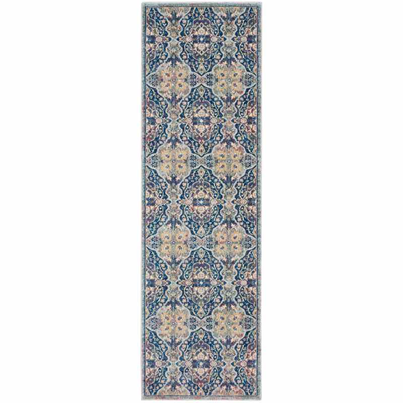 Ankara Global Hallway Runners ANR16 in Navy Multi