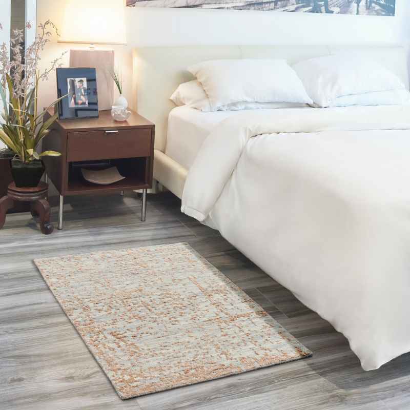 Luna Abstract Rugs LUN01 by Nourison in Blue Mocha