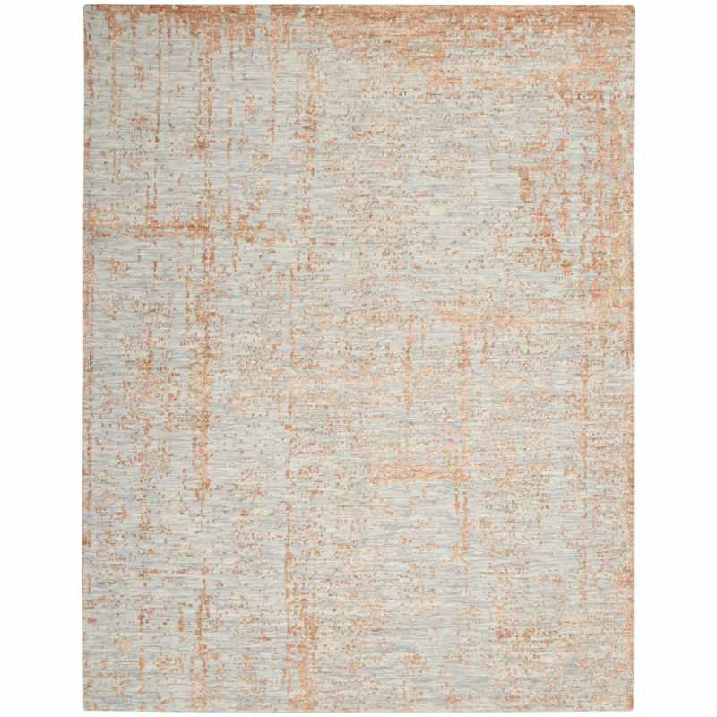 Luna Abstract Rugs LUN01 by Nourison in Blue Mocha