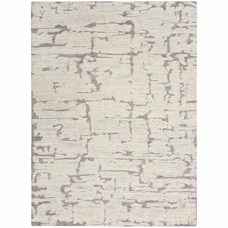 CK009 Sculptural SCL01 Abstract Rug by Calvin Klein in Grey