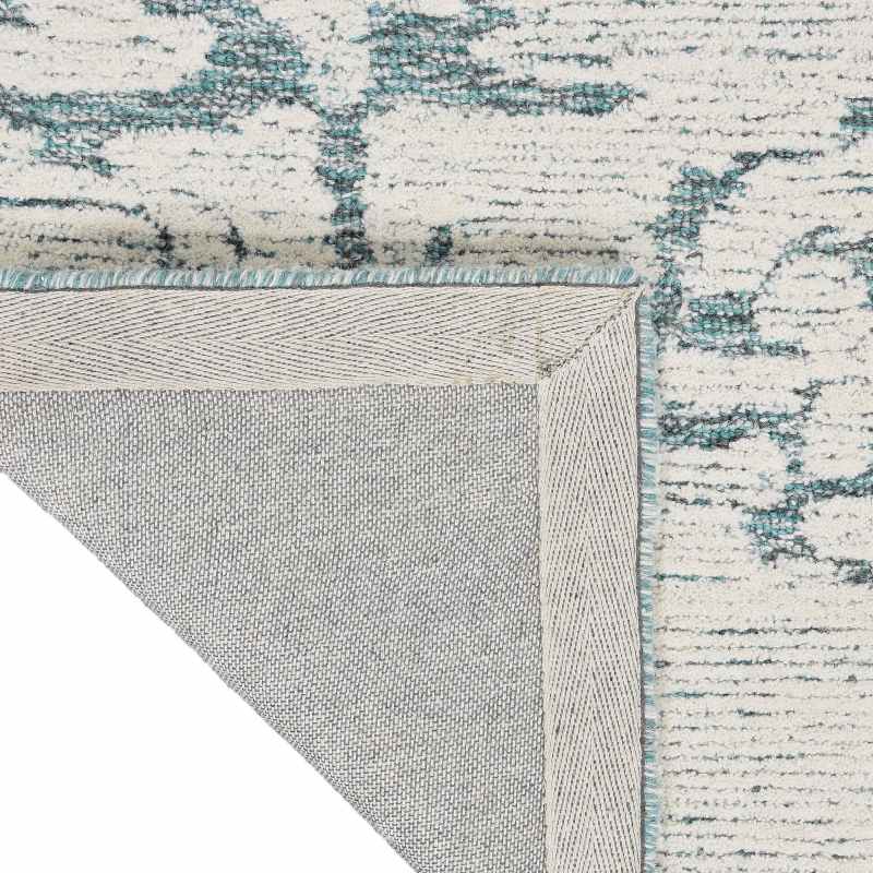 CK009 Sculptural SCL01 Abstract Rug by Calvin Klein in Teal