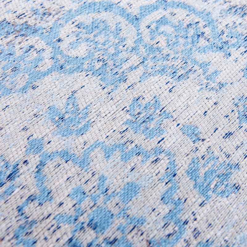 Louis De Poortere Fading World Medallion Designer Rugs 9065 Grey Jeans