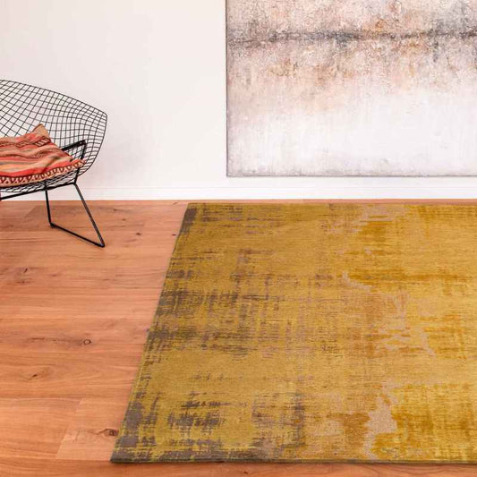 Atlantic Venetian Dust Abstract Rugs 9235 in Rialto Gold