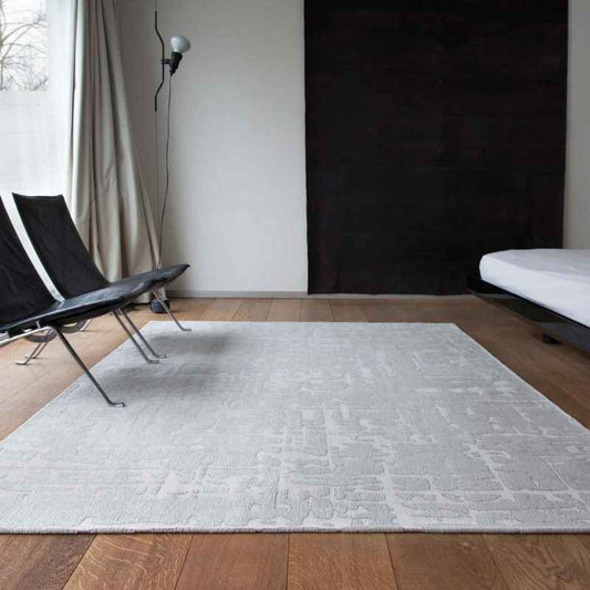 Louis De Poortere Abstract Structures Baobab Rugs 9198 in Tsingy Oyster