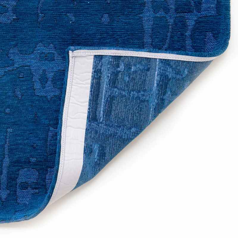Louis De Poortere Abstract Structures Baobab Rugs 9250 in Suarez Blue