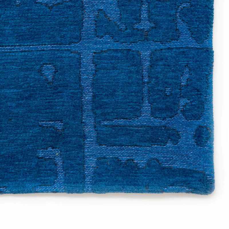 Louis De Poortere Abstract Structures Baobab Rugs 9250 in Suarez Blue