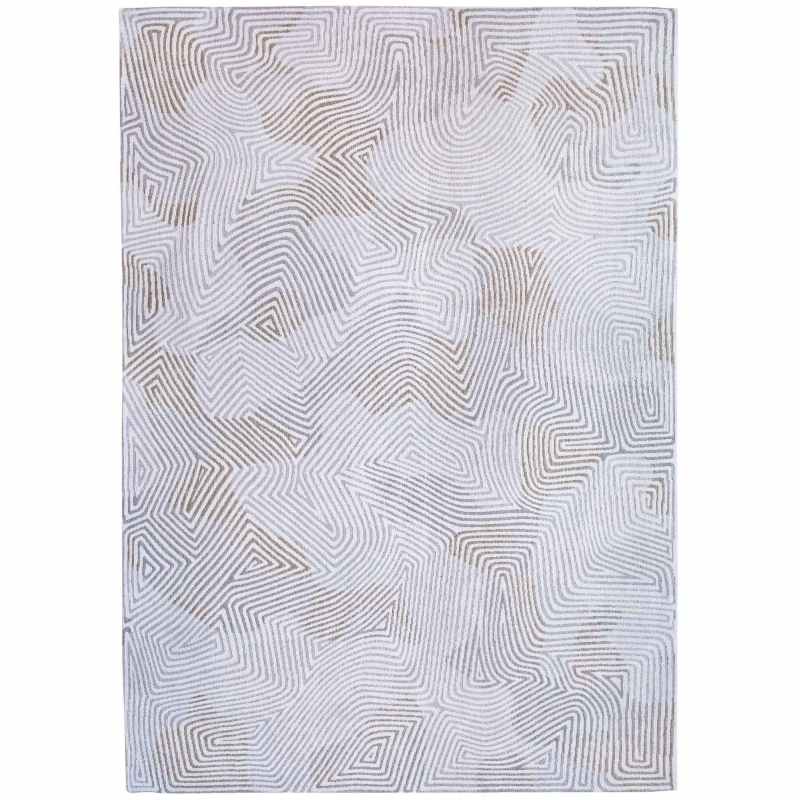 Louis De Poortere Meditation Coral Rug 9228 in Oyster White
