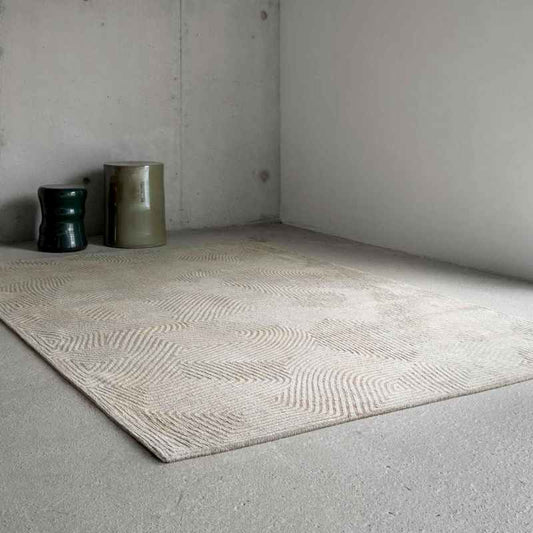 Louis De Poortere Meditation Coral Rug 9229 in Shell Beige