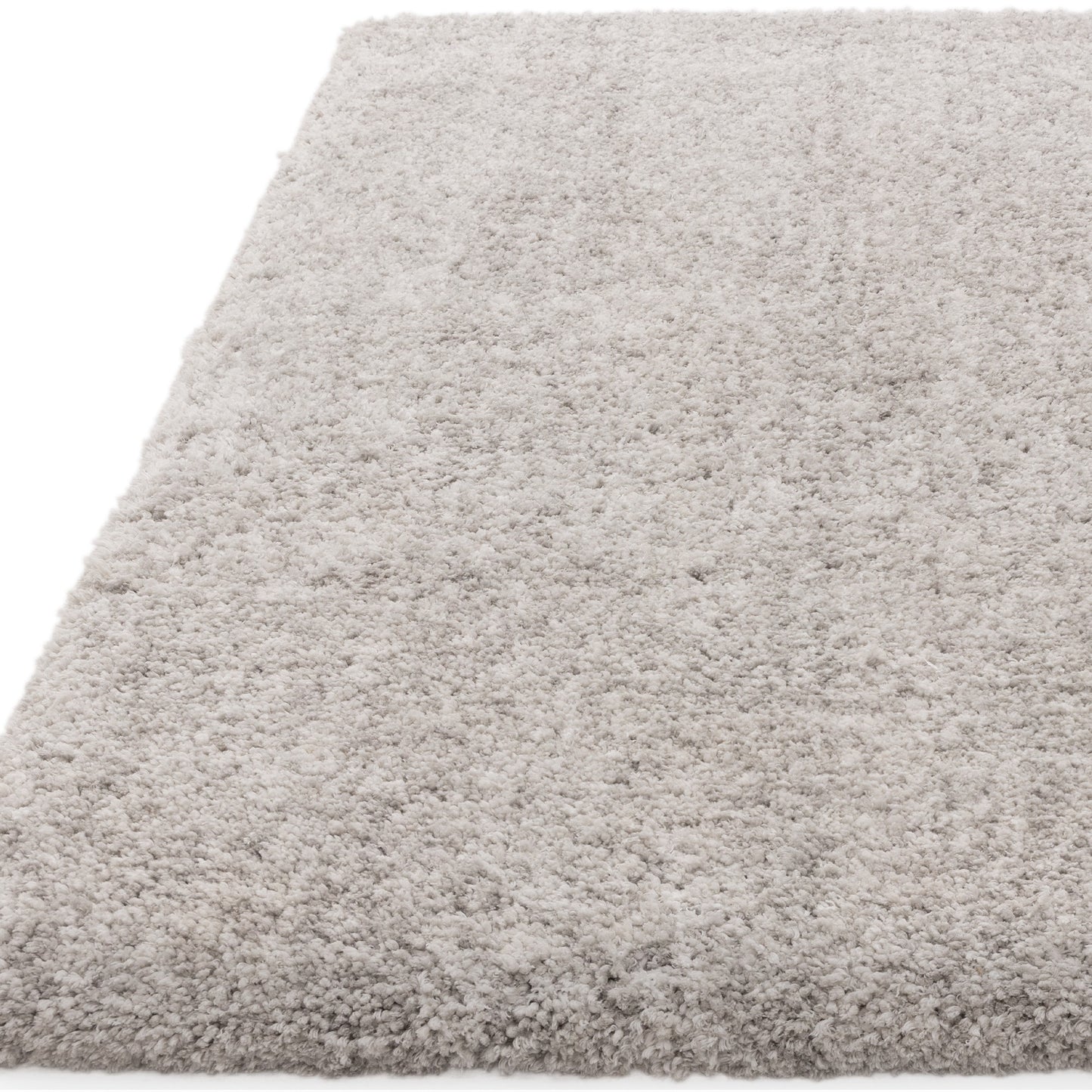 Asiatic Barnaby Soft Plain Shaggy Rugs in Silver Grey