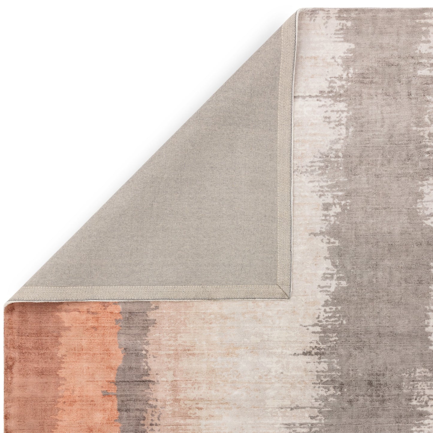 Juno Abstract Rugs in Ginger Orange