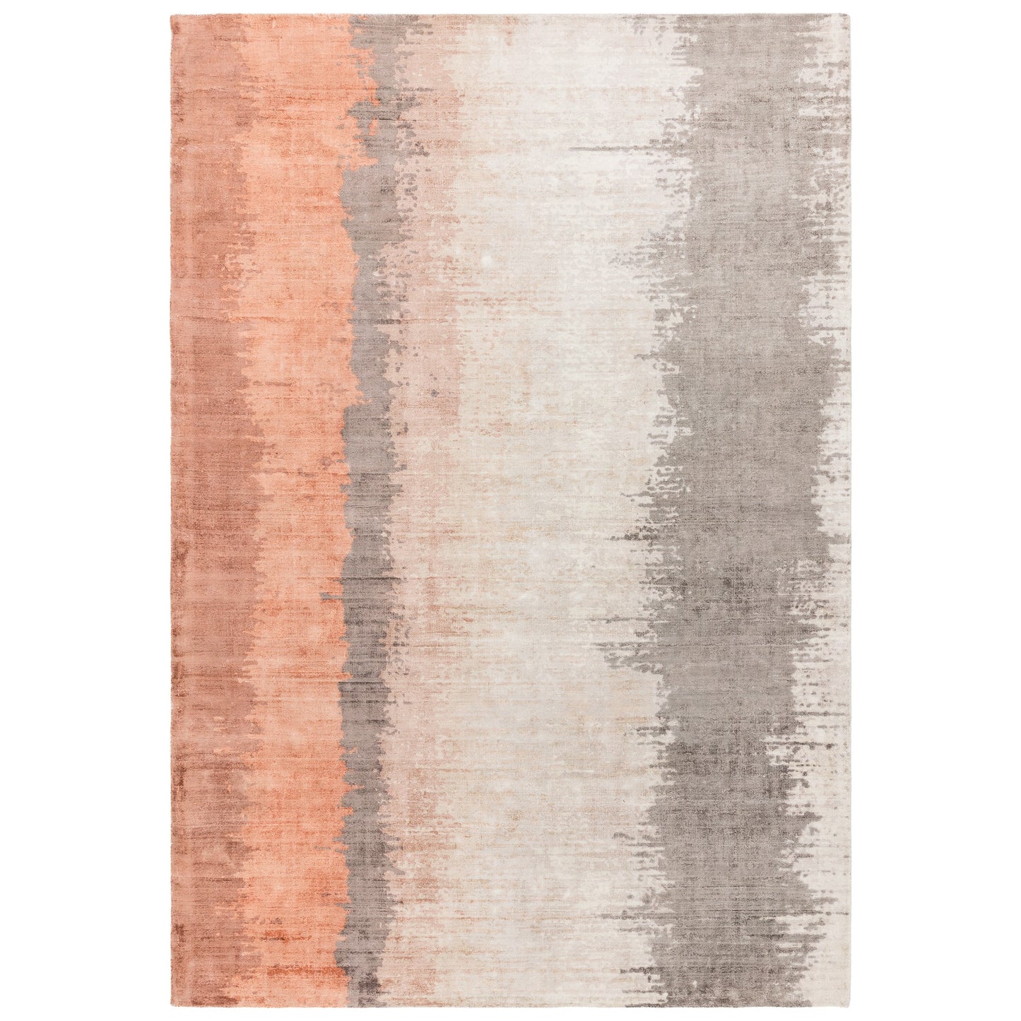 Juno Abstract Rugs in Ginger Orange