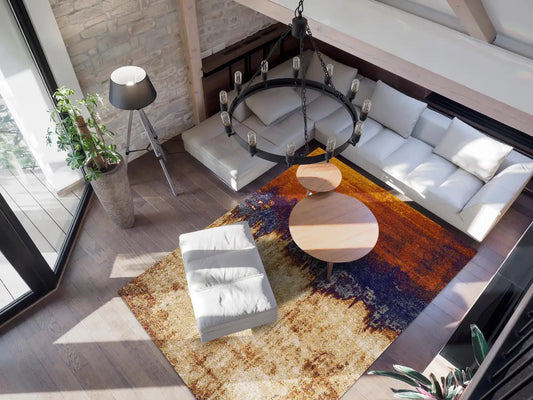 Asiatic nova nv04 orange multi Multicoloured, Orange Living Room  Rug.