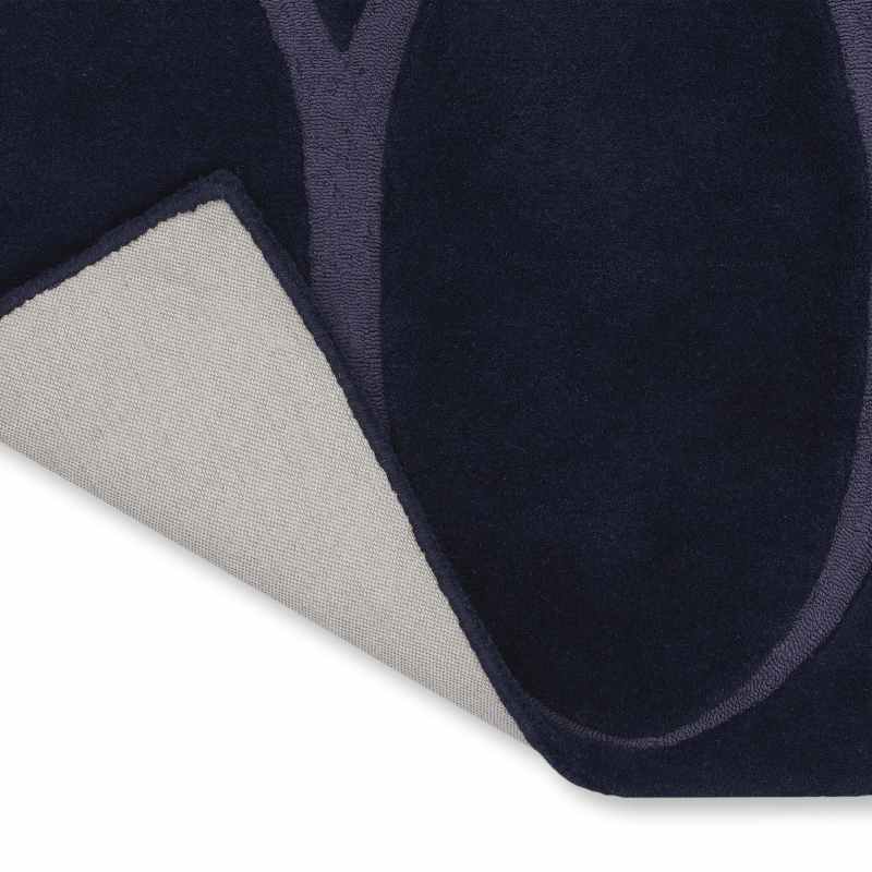 Renaissance Geometric Wool Rugs 39008 by Wedgwood in Blue