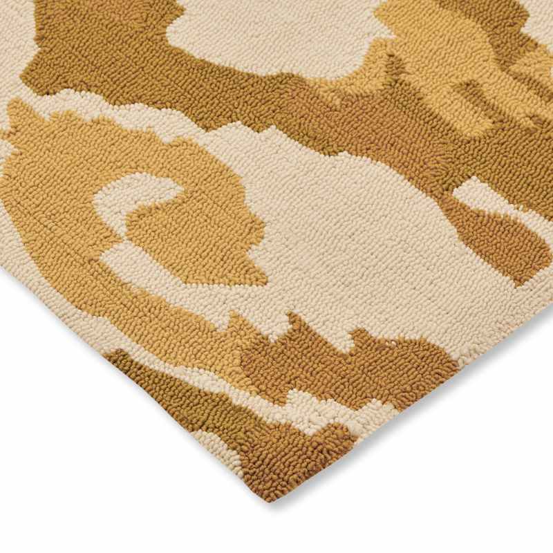Kasuri Indoor Outdoor Rugs 446203 by Sanderson in Ochre