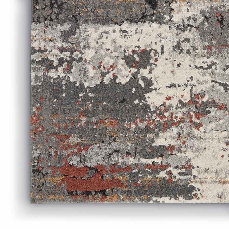 Tangra TNR02 Runner Rug by Nourison in Grey Multicolour