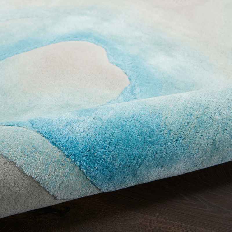Prismatic Abstract Rugs PRS22 by Nourison in Sea Mist Blue