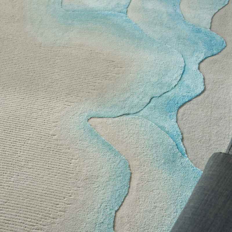 Prismatic Abstract Rugs PRS22 by Nourison in Sea Mist Blue