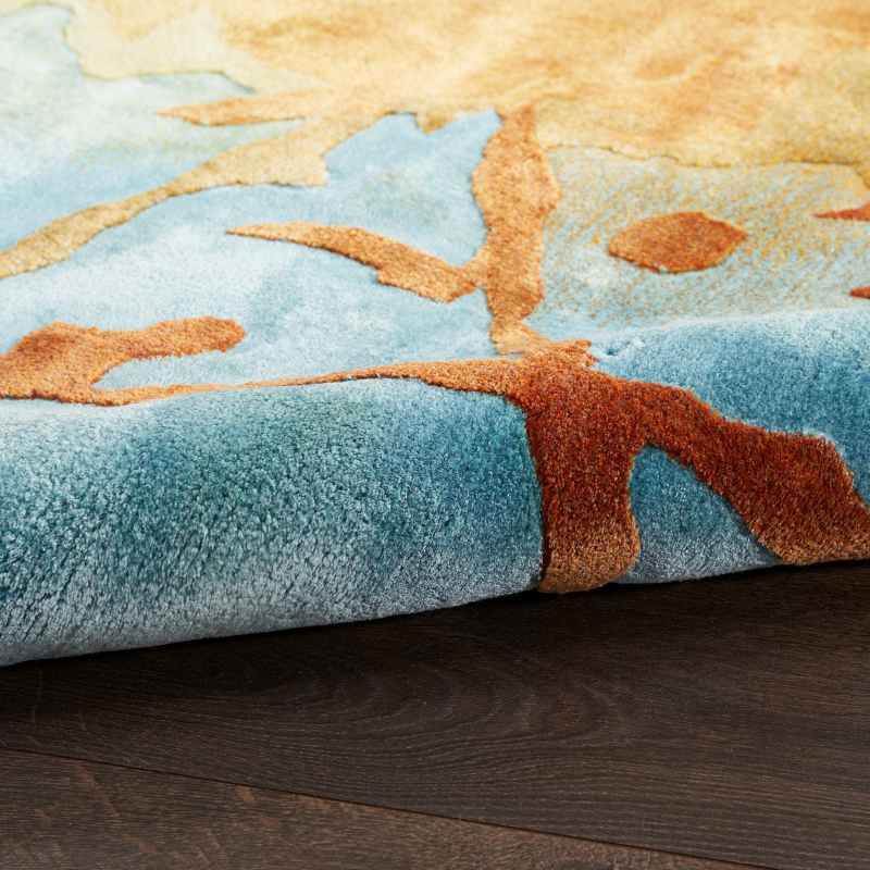 Prismatic Abstract Rugs PRS29 by Nourison in Gold Multicolour
