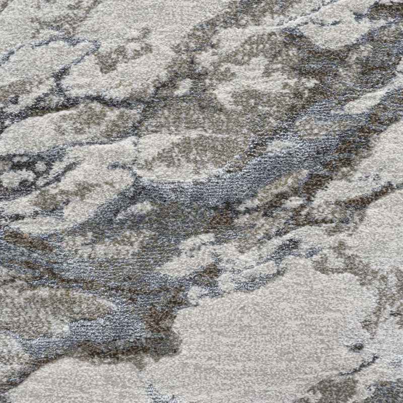 Quartz Modern Abstract Rugs 83001 6151 in Blue
