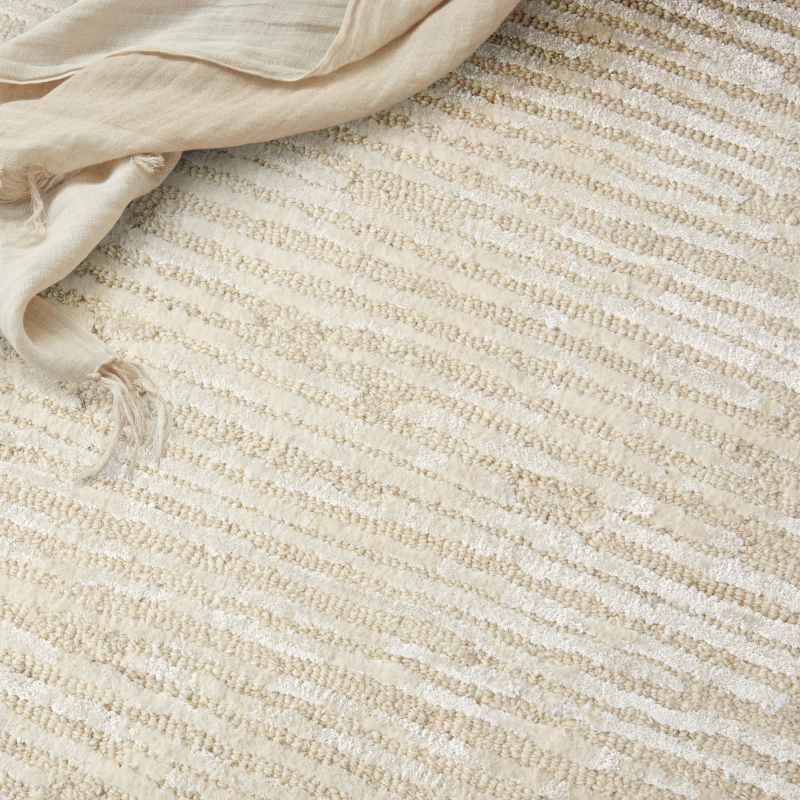 Calvin Klein Linear CK010 LNR01 Rugs in Ivory White