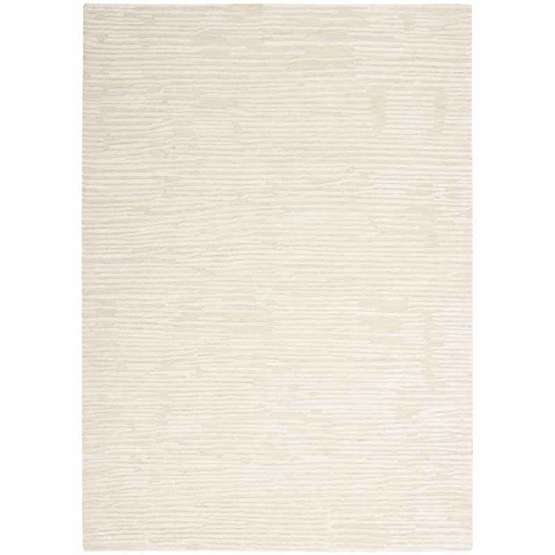 Calvin Klein Linear CK010 LNR01 Rugs in Ivory White