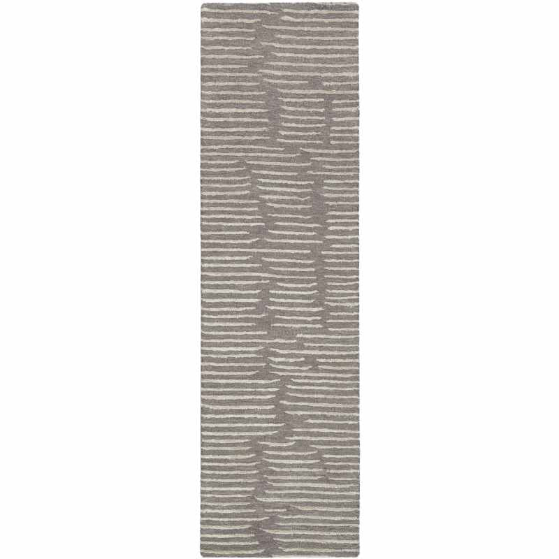 Calvin Klein Linear CK010 LNR01 Runner Rugs in Grey