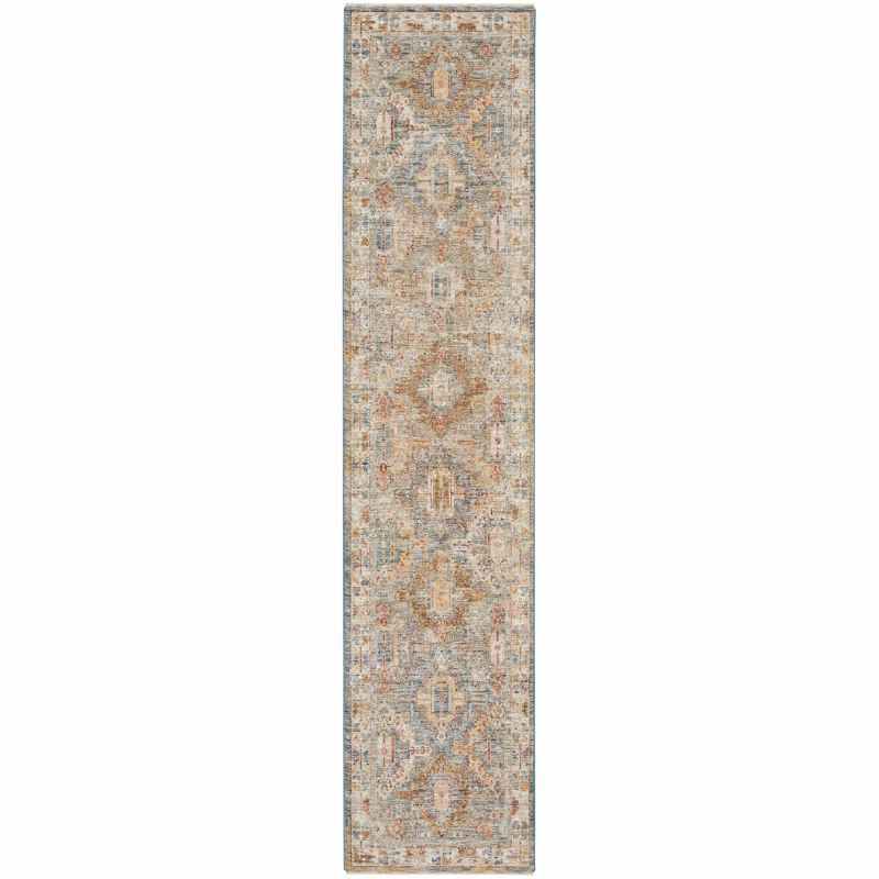Sahar SHR01 Traditional Persian Runner Rugs by Nourison in Blue