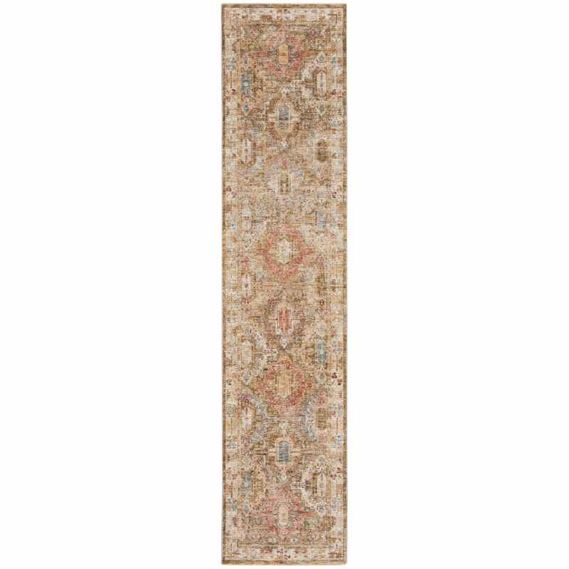 Sahar SHR01 Traditional Persian Runner Rugs by Nourison in Green