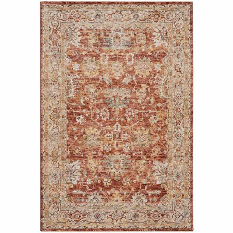 Sahar SHR02 Traditional Persian Rugs by Nourison in Rust Orange