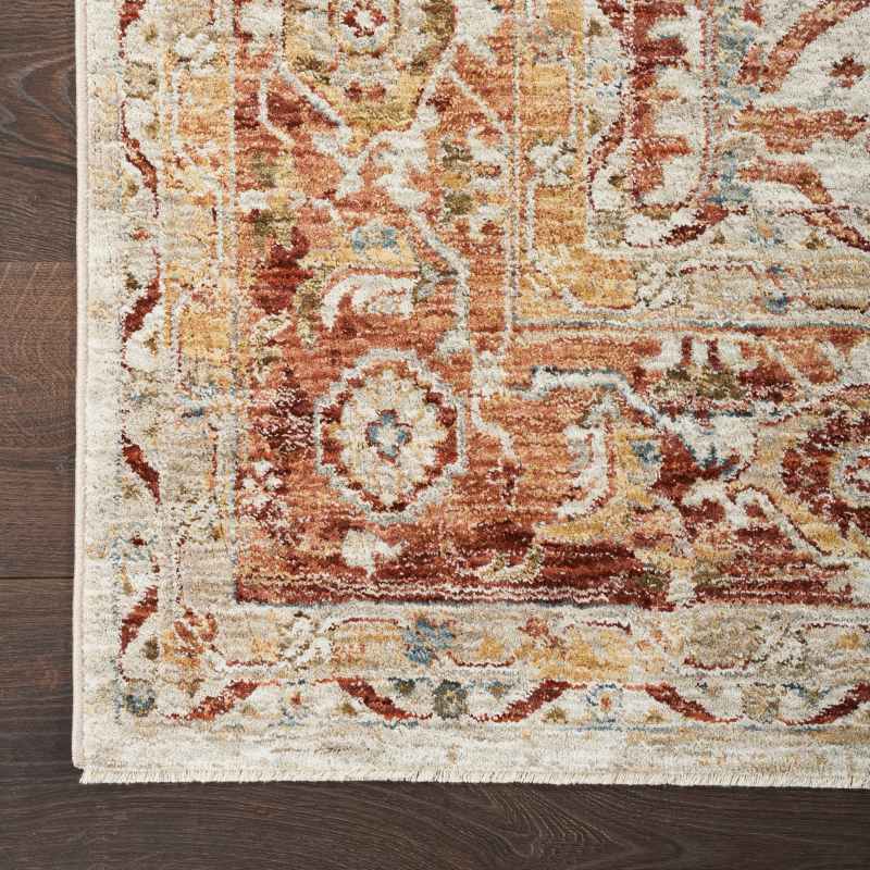 Sahar SHR02 Traditional Persian Runner Rugs by Nourison in Ivory