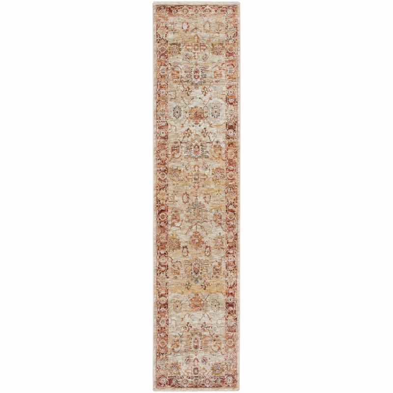 Sahar SHR02 Traditional Persian Runner Rugs by Nourison in Ivory