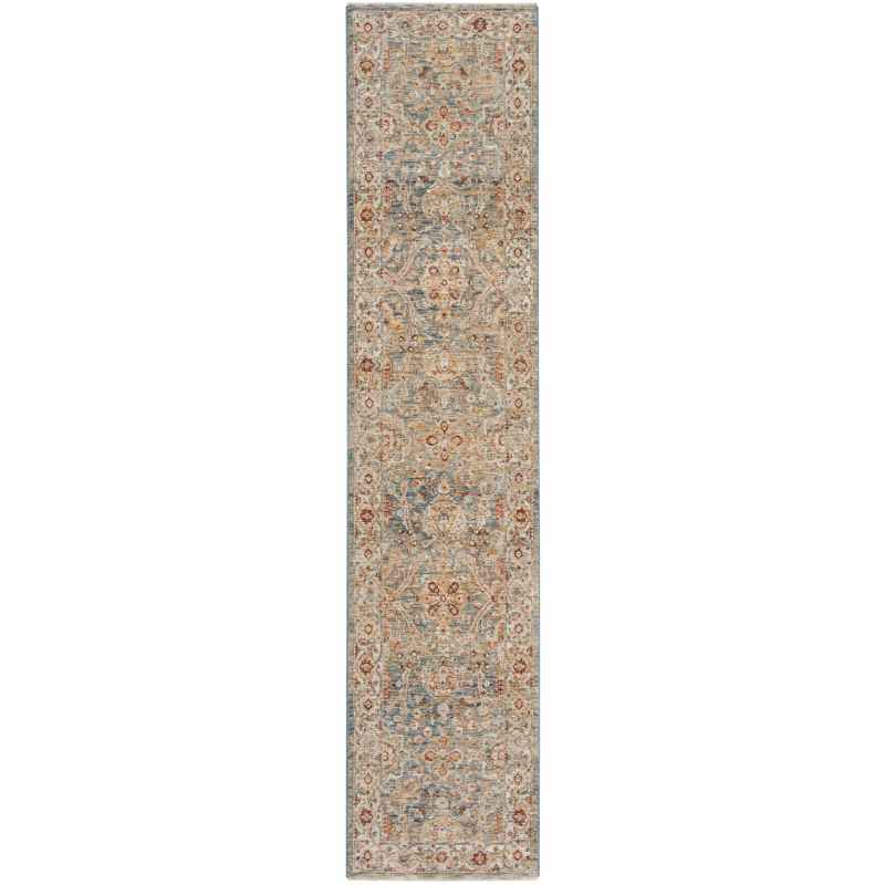 Sahar SHR03 Traditional Persian Runner Rugs by Nourison in Blue
