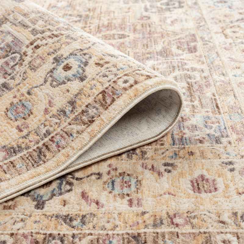 Alia 842G2 Traditional Medallion Rugs in Beige Grey