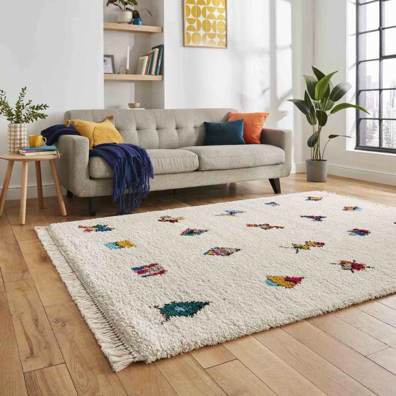 Boho Moroccan A808 Rugs in Multicolour