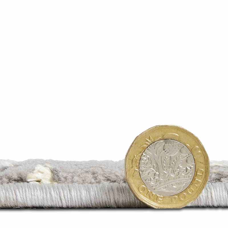 Apollo 2677 Modern Abstract Distressed Rugs in Grey Gold