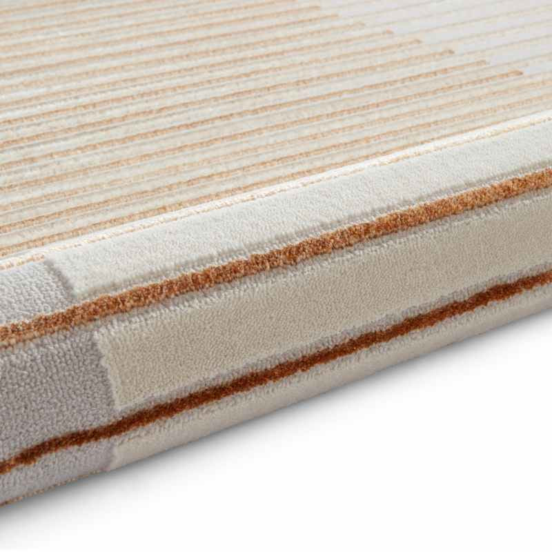 Apollo 2681 Modern Geometric Block Rugs in Bronze Grey